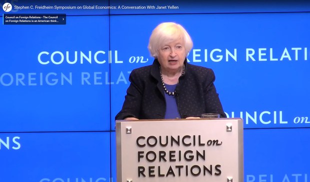 美国财长耶伦：美中应公平竞争　但无差别构建关税高墙属\”严重误导\”