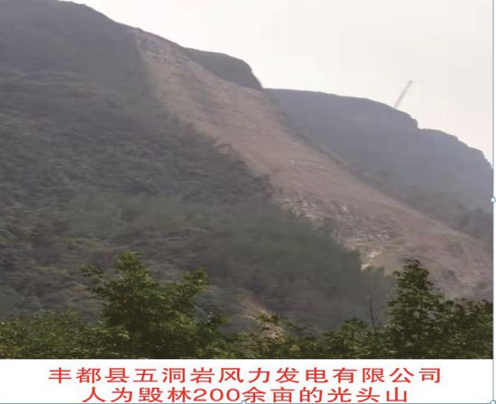 重慶豐都縣五洞岩風電項目違規毀林引發泥石流責任誰負？