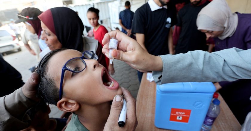 世衛組織：儘管遭受以色列攻擊，加沙脊髓灰質炎防治開展順利