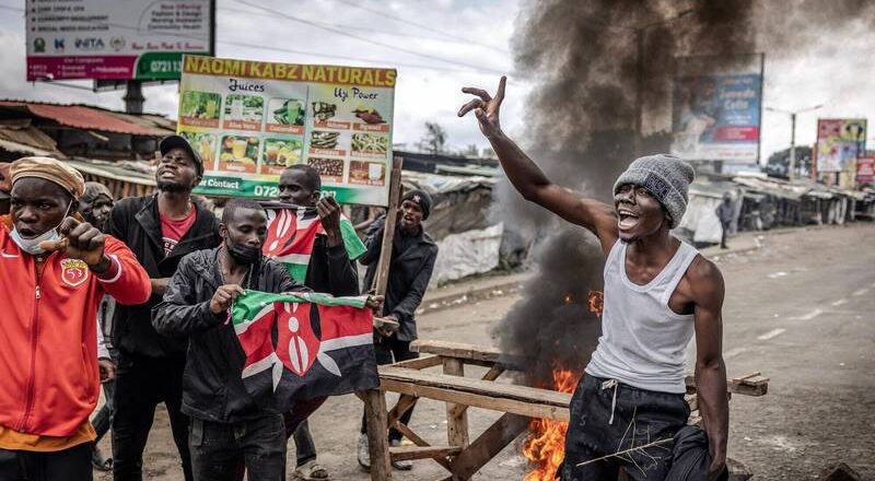 肯亚警方与抗议者爆发冲突 造成10人死亡