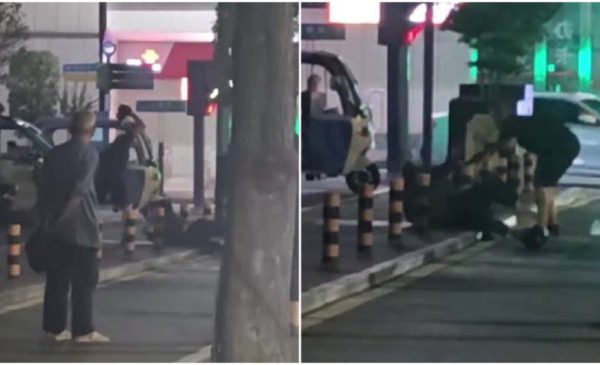 洛陽交警酒駕 撞了拾荒老人還瘋狂毆打他