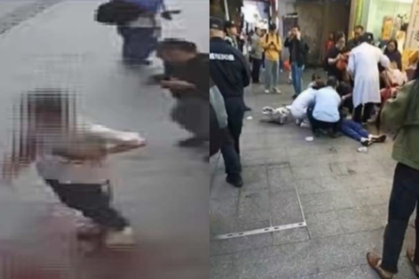 廣州中學附近爆砍人事件 學生流血求救 場面驚悚